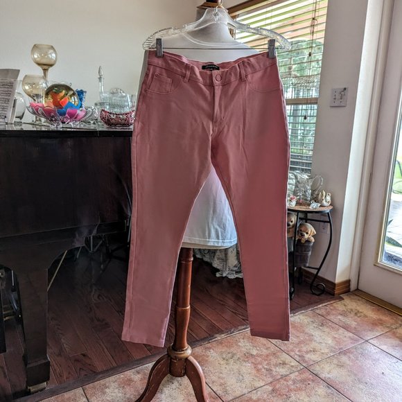 Shinestar pink stretch pants/leggings.   Sz XL - Picture 2 of 13
